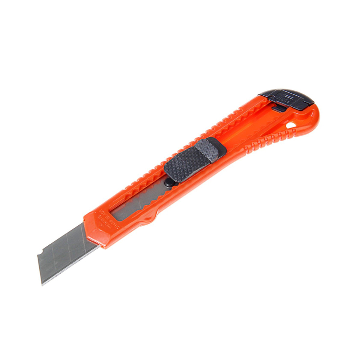 Hasznos kés LOM, műanyag tok, négyszögletes bilincs, 9 mm