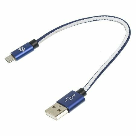 Kabel DIGMA USB A (m), micro USB B (m), 0,15 m, modrý