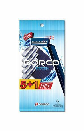 Dorco TD708N Twin Blade 5 plus 1 maquinillas de afeitar desechables