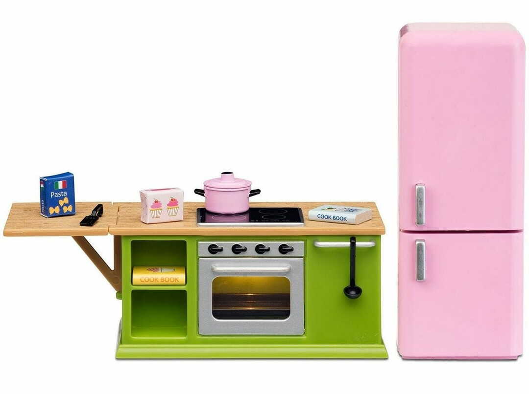 Conjunto de móveis para a casa LUNDBY Småland Conjunto de cozinha com geladeira