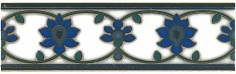 Devonshire STG \\ A189 \\ 5155 tegelrand (blauw-groen), 20x6,3 cm