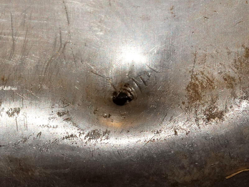 How to close a large hole in metal without welding