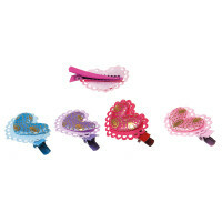 Bows-hairpins for dogs in the shape of a heart Comilfo, 3.5 cm, 8 pieces
