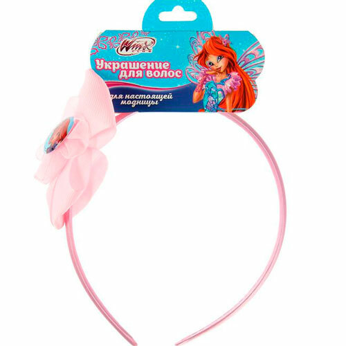Headband with bow You're super, Winx fairies: Bloom, 11 x 3.5 cm