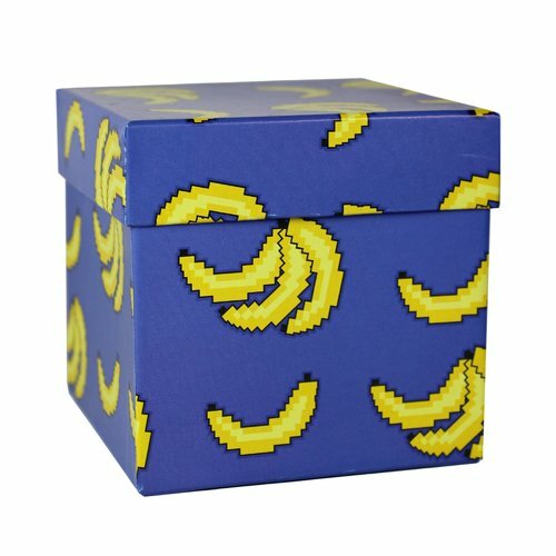 Dāvanu kastīte # un # quot; Banāni # un # ", 9,5 x 9,5 x 9,5 cm