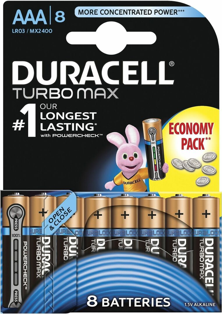 Turbo AAA baterijas x 8 (LR3-8BL)