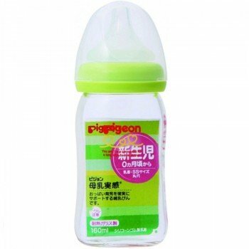 Steklenička za hranjenje Pigeon Peristalsis Plus, 160 ml, prozorna, zelena