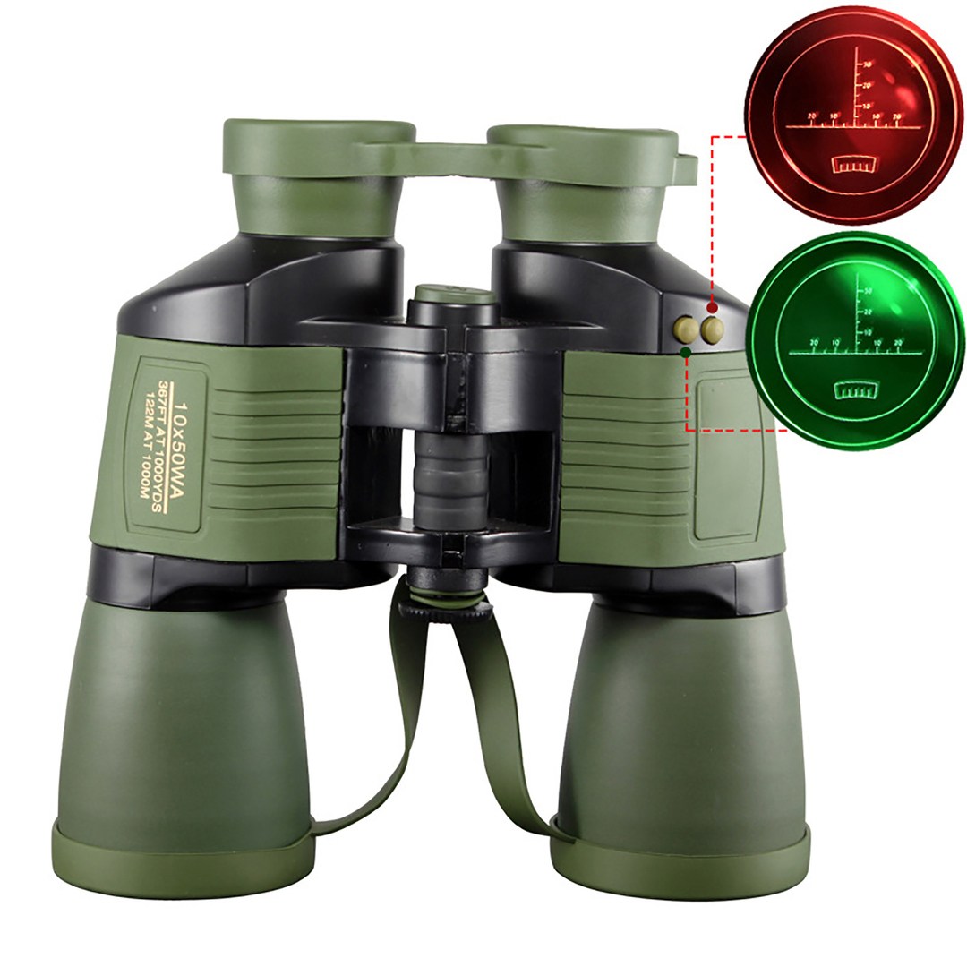 Outdoor Tactical Binoculars Coordinates Night Vision Binoculars BAK4 Prism HD Blue Film Telescope