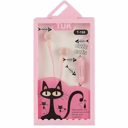 Headphones with headset Cats colored (box)