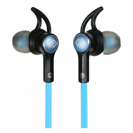 Mikrofonlu kulaklıklar DIGMA BT-03, Bluetooth, kulak içi, siyah / mavi [e712bt]
