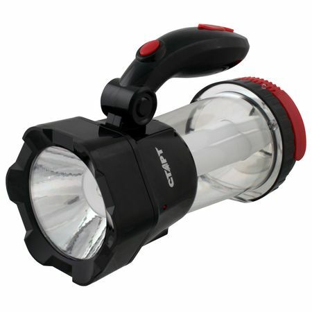 Lantern manual START 4W black, rechargeable battery included