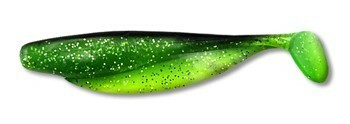 Vibrotail Manns Spirit-120 (klar dunkelgrün. mit ser bl und schwarz. K.) (10 Stk.) 