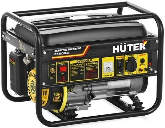 Benzínový generátor Huter DY4000LG: fotografie