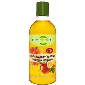 Molecola Shower Gel Harmony Grapefrugt og Passionsfrugt 400 ml