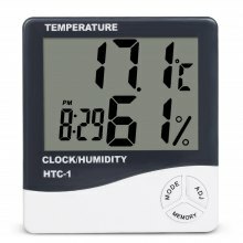 Notranja številka LCD Elektronski termometer za vlažnost Digitalni termometer Higrometer Vremenska postaja Budilka