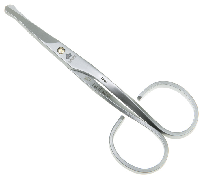 Dewal nail scissors with rounded ends