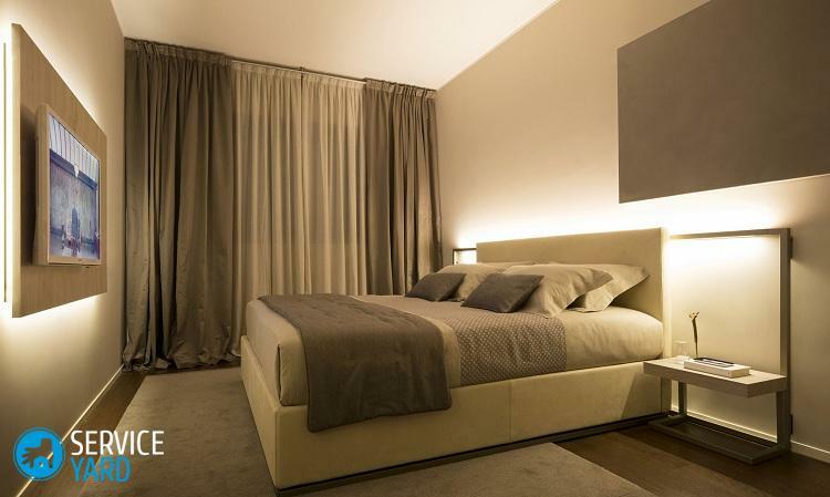 Design av gardiner i sovrummet