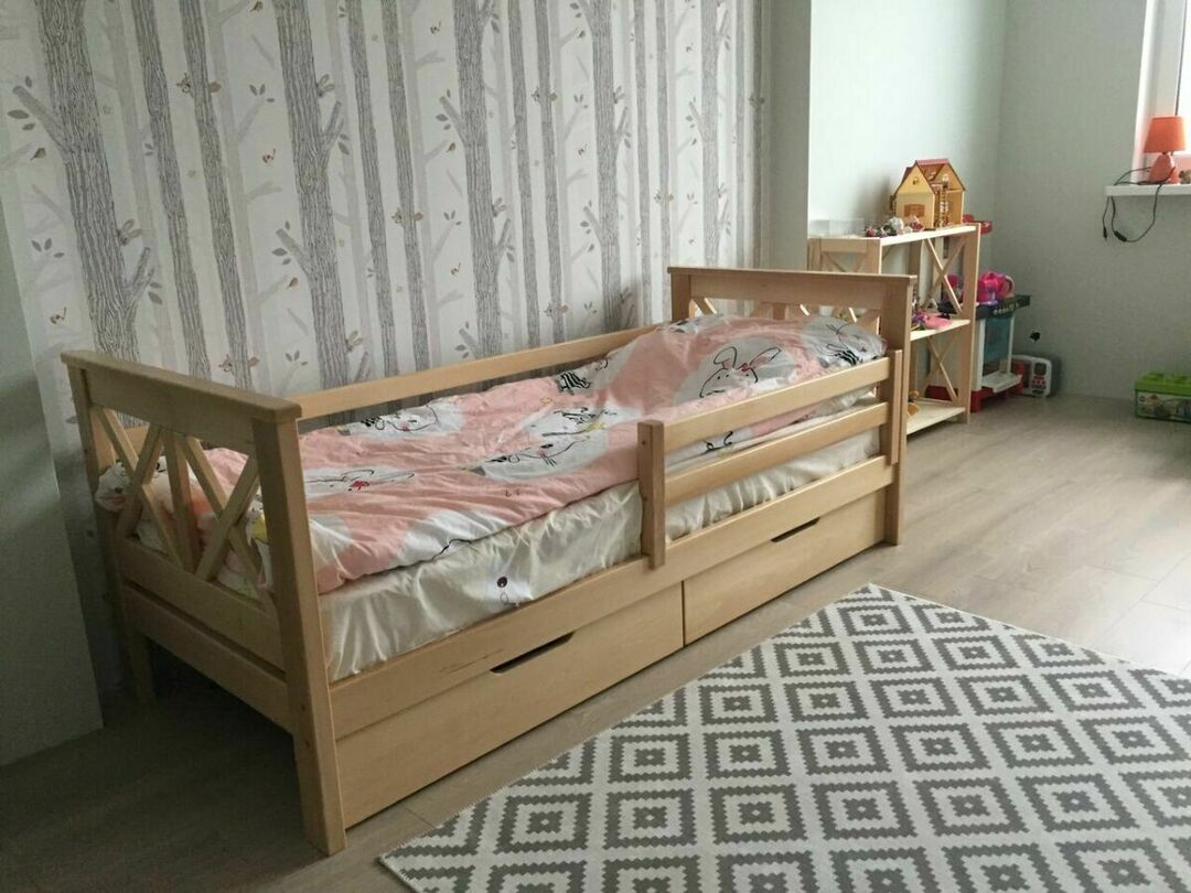 children's bed solid beech
