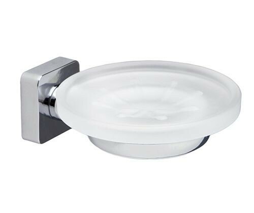 Glass soap dish with wall holder WASSERKRAFT OMEGA LM3143C