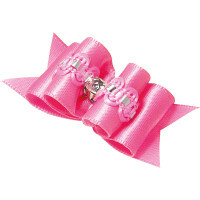 Voluminous bows for dogs Nostalgia, 5x2 cm (pink)