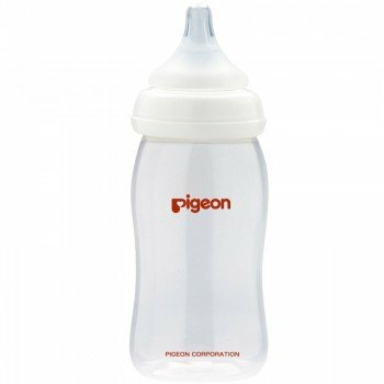 Pigeon Peristalsis Plus široka steklenička za hranjenje 240 ml, prozorna