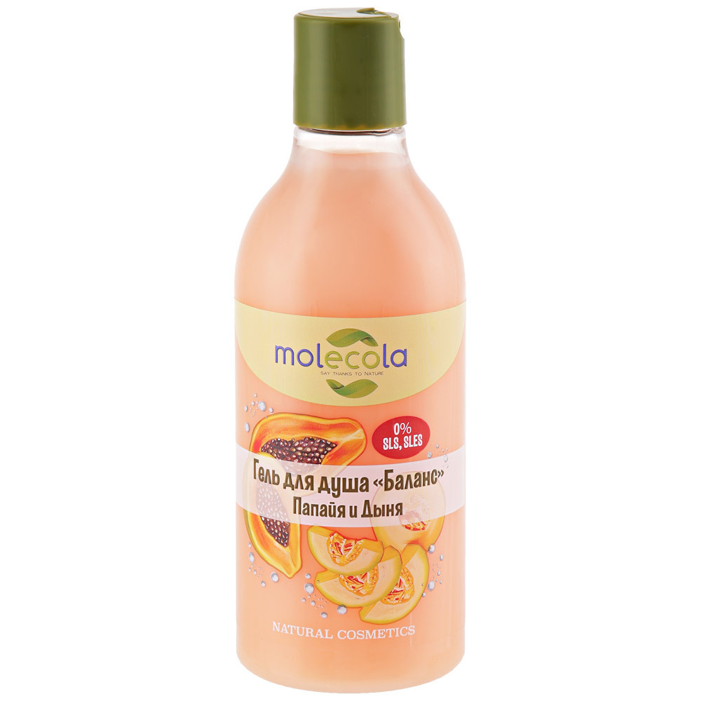 Molecola shower gel med papaya og melon aroma 0,4l