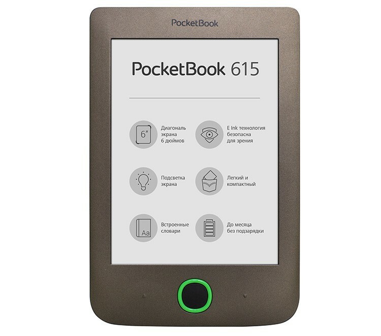 E-kniha PocketBook 615: fotografia, recenzia