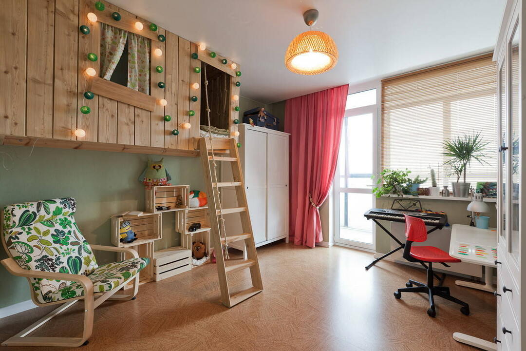 Gestaltung eines Kinderzimmers für einen Schüler Fotomöglichkeiten