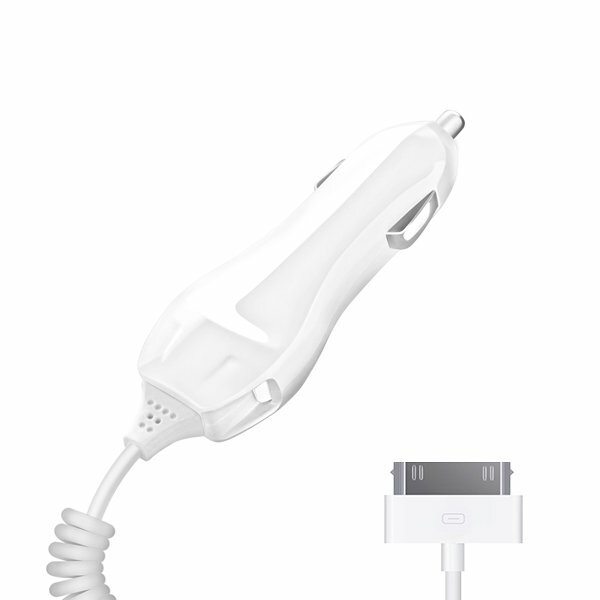 Car charger Deppa 30-pin for Apple 1A white