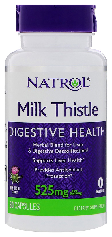 Natrol Milk Thistle Advantage Gesundheitsergänzung 60 Kapseln.