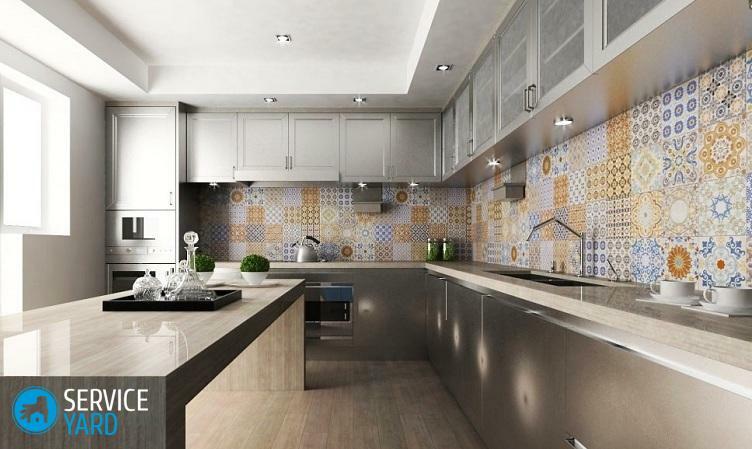 Progettazione di pareti in cucina, idee interessanti
