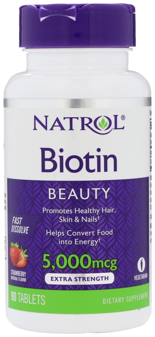 Vitamin B Natrol Biotin 5000 90 Tabletten