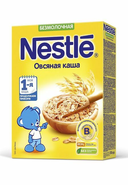Mingau Nestlé sem leite em pó aveia com bifidobactérias de crescimento rápido enriquecido, 200 g Nestlé