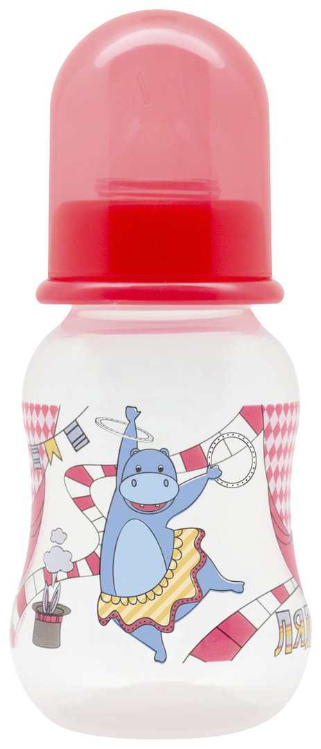 Lubby Just Lubby Babyflasche mit Milchnippel, 125 ml