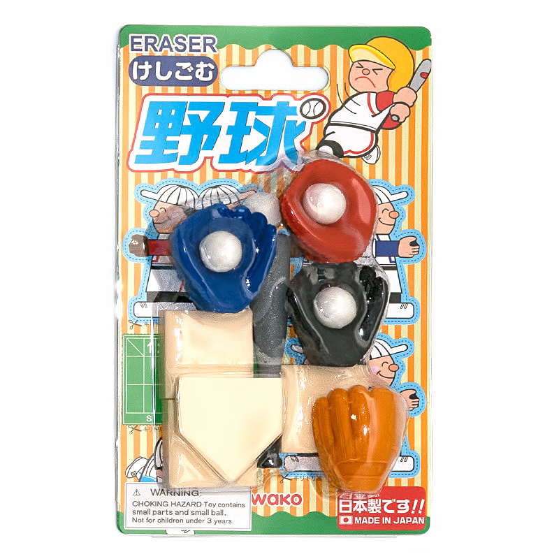 Erasers baseball blister pack: prices from 2 ₽ buy inexpensively in the online store