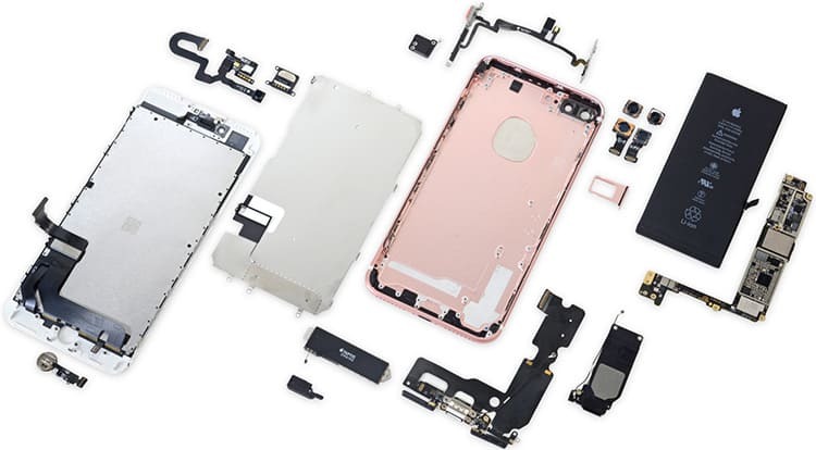 📲 Hvor mye koster det å montere en iPhone 7 fra reservedeler fra AliExpress: beskrivelse av deler og lenker