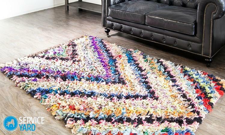 Knit rugs with your own hands from rags