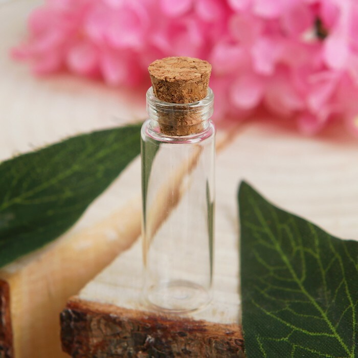 The basis for creativity and decoration - bottle with cork, 2 ml