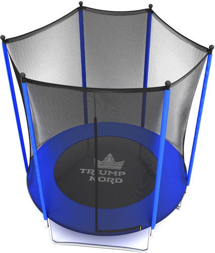 Trampoline Triumph Nord Sport with 183 cm mesh, black / blue
