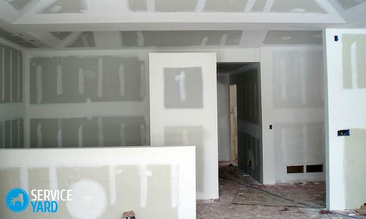 Wall covering with plasterboard without carcass