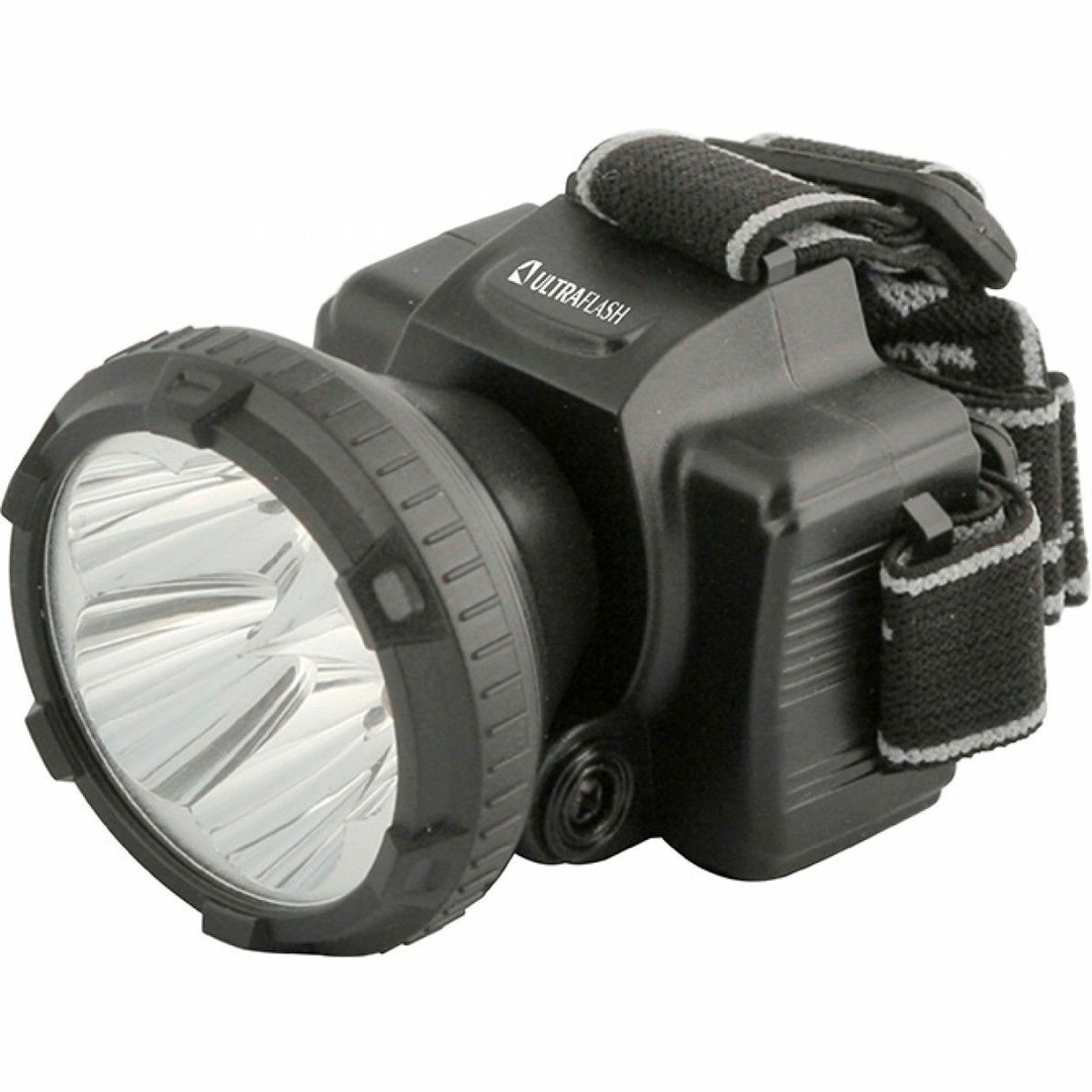Flashlight Ultra Flash LED 5365 (headlamp battery, 5 LED, 2 modes, recharging, box 220V) tr-121112