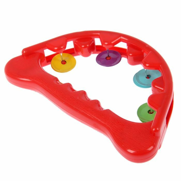 Musical toy tambourine, MIX colors