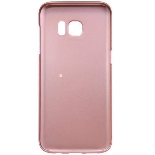 Capa traseira de silicone para Samsung Galaxy S7 Edge com pára-choque (ouro rosa)
