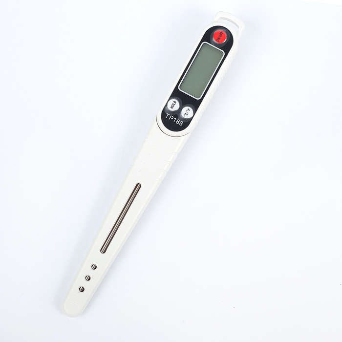 Thermomètre électronique pour aliments avec étui à piles