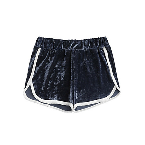 Kvinna Active / Basic Shorts Byxor - Enfärgad svart