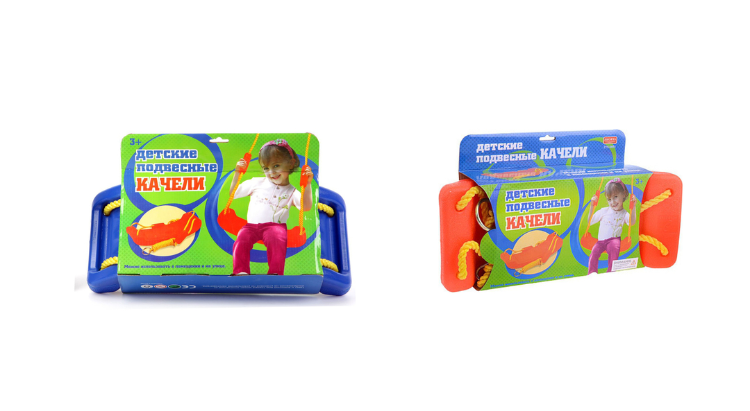Balançoire pour enfants doloni rouge-jaune: prix à partir de 6 $ achetez pas cher dans la boutique en ligne