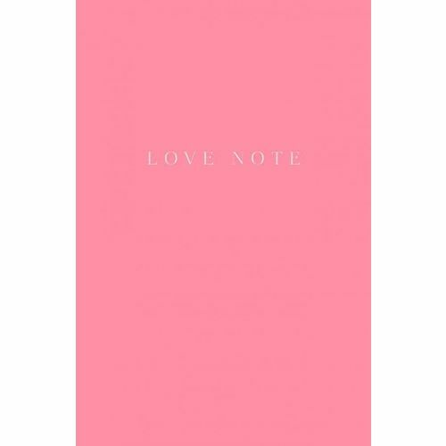 Bloc-notes # et # quot; Note d'amour # et # '', 96 feuilles; 21,9 x 14,6 centimètres