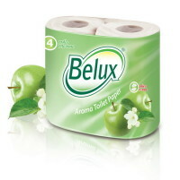 Toaletní papír Belux dvouvrstvý (jablko), 4 role