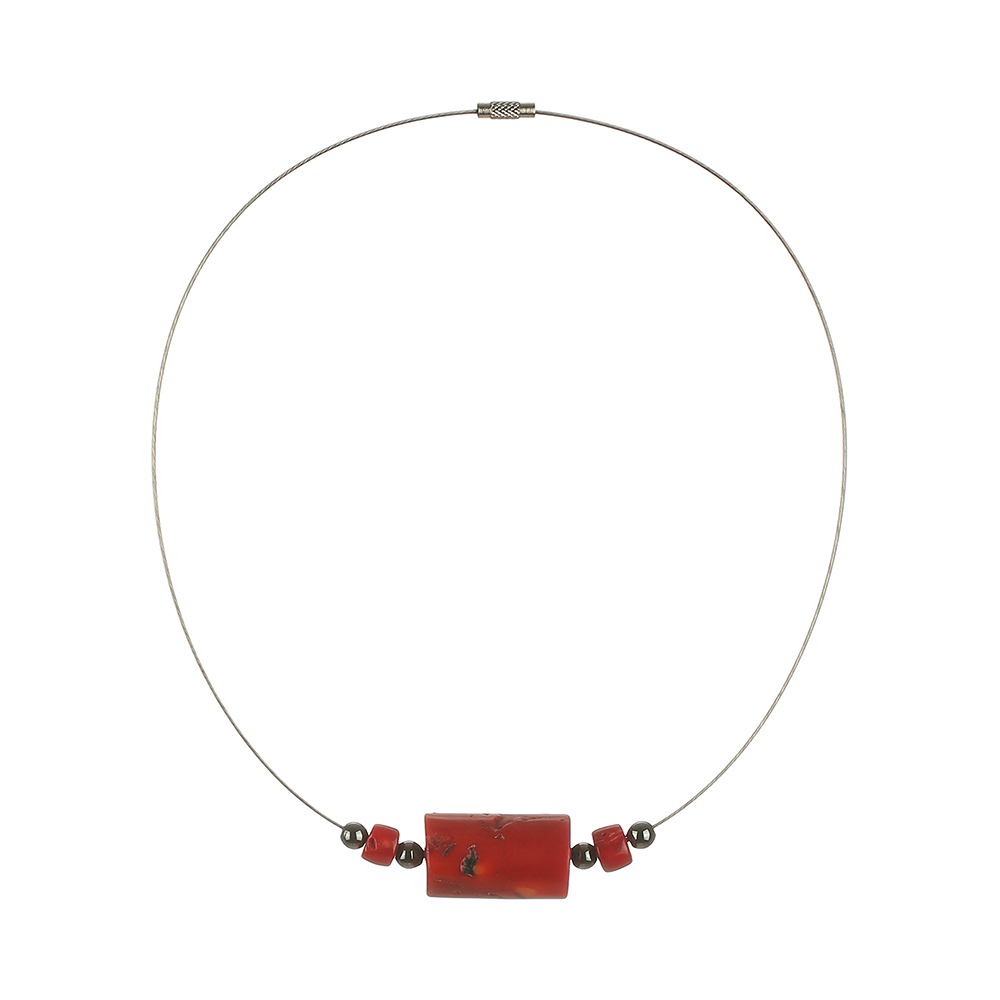Perlen für Damen My-bijou 303-958 rot / grau
