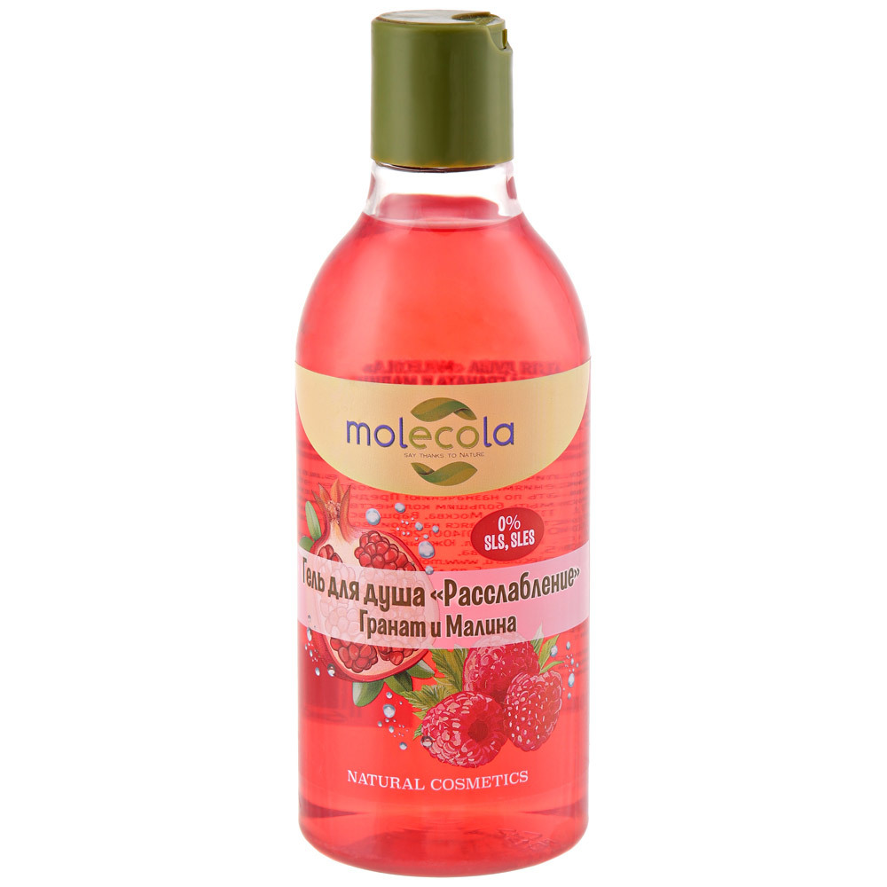 Molecola shower gel med granatæble og hindbær aroma 0,4l